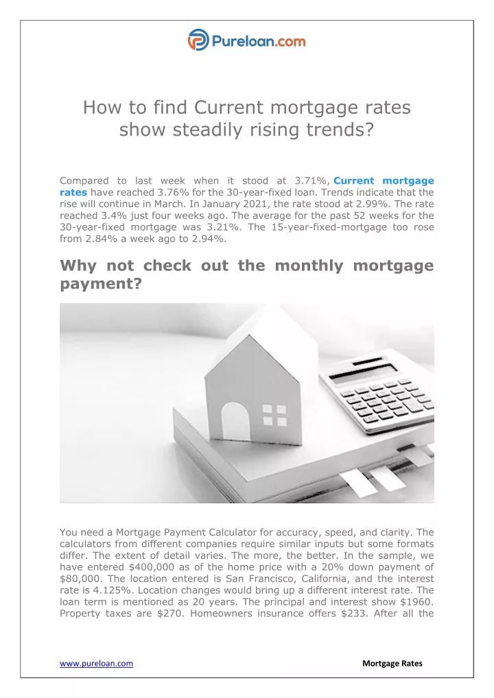how to find current mortgage rates show steadily