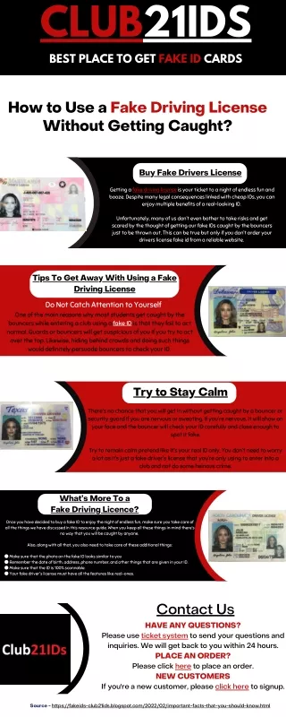 How to Get Away with Using a Fake Driving License