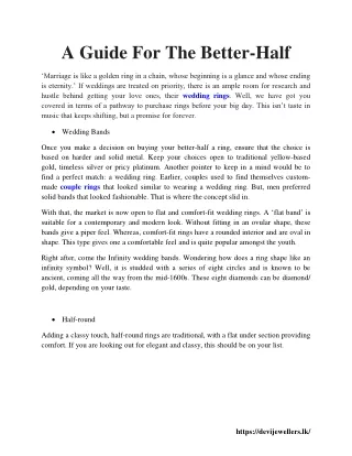 a guide for the better half