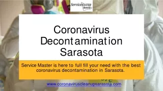 Coronavirus Decontamination Sarasota |  Servicemaster