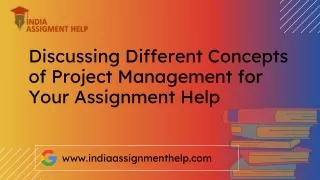 discussing different concepts of project