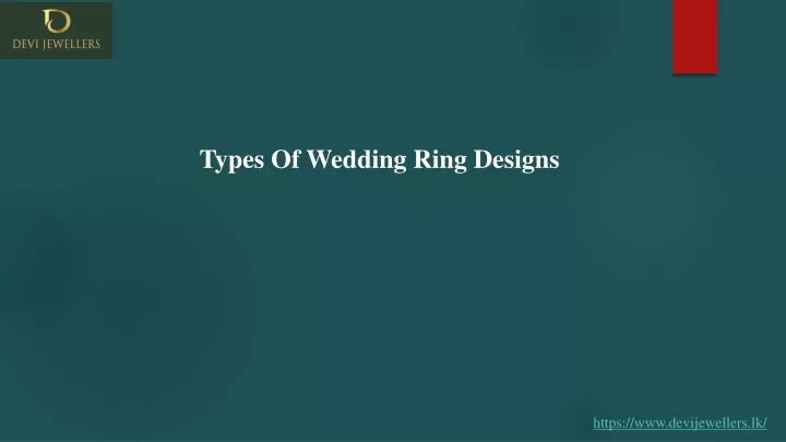 types of wedding ring designs