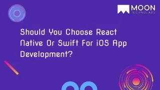 should you choose react native or swift
