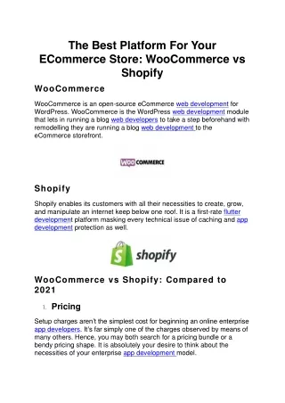 the best platform for your ecommerce store