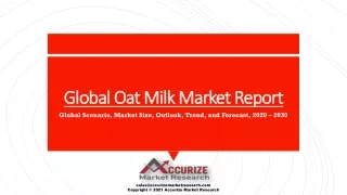 global oat milk market report