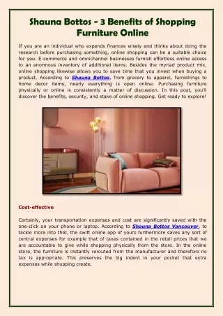 Shauna Bottos - 3 Benefits of Shopping Furniture Online-converted
