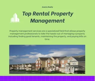 Top Rental Property Management – Aramis Realty