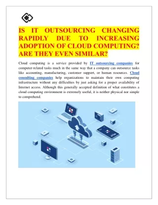 is it outsourcing changing rapidly