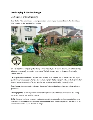 landscaping garden design
