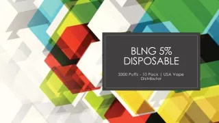 BLNG 5% Disposable - 3300 Puffs - 10 Pack - USA Vape Distributor