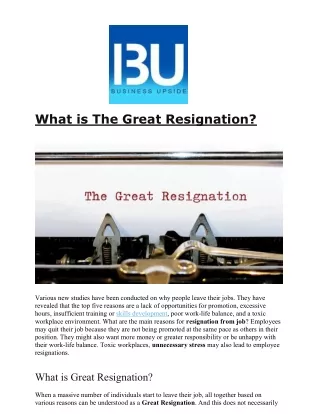 what is the great resignation