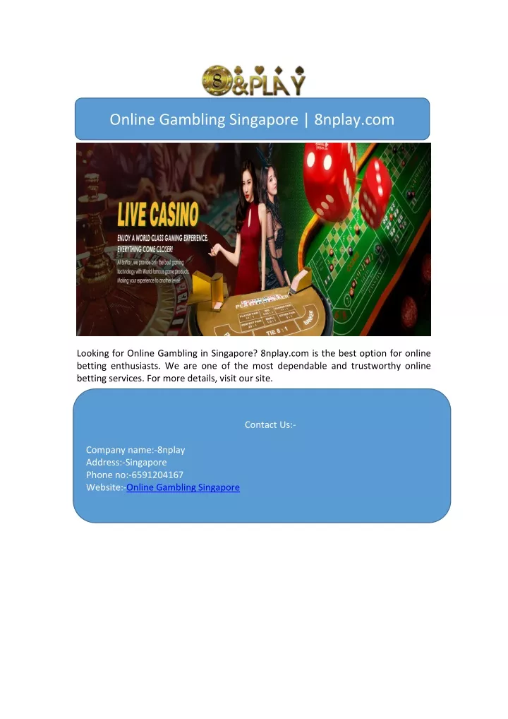 online gambling singapore 8nplay com