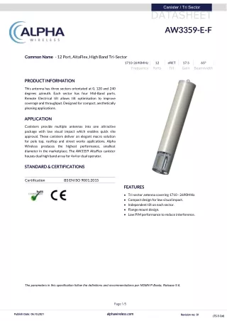 canister tri sector