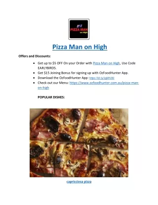pizza man on high