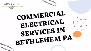 Commercial Electrical Services In Bethlehem PA