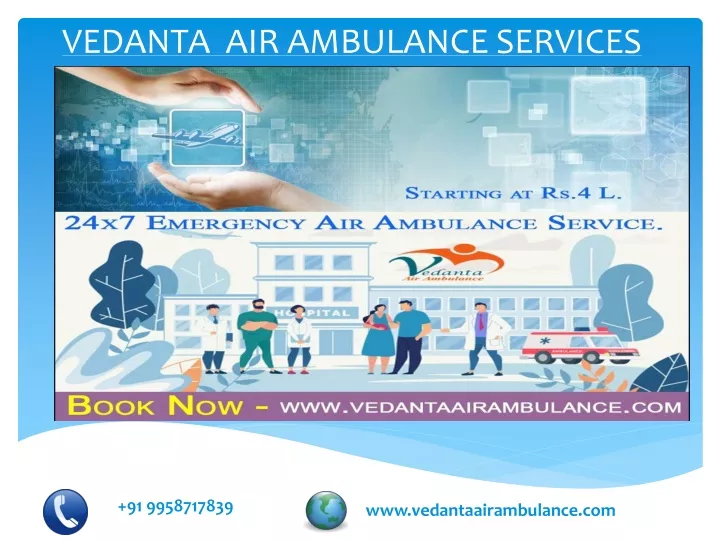 vedanta air ambulance services