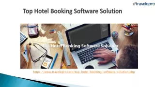 top hotel booking software solution