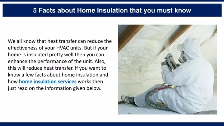 5 facts about home insulation that you must know