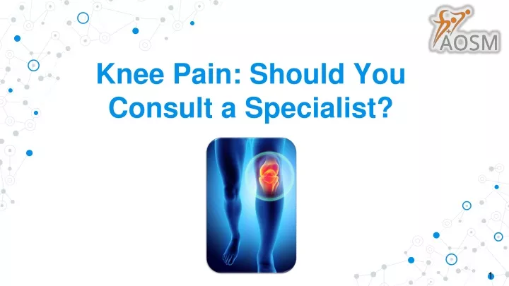 knee pain should you consult a specialist