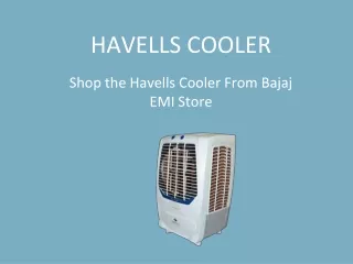 Shop the Havells Cooler From Bajaj EMI Store