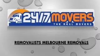Removalists Melbourne Removals