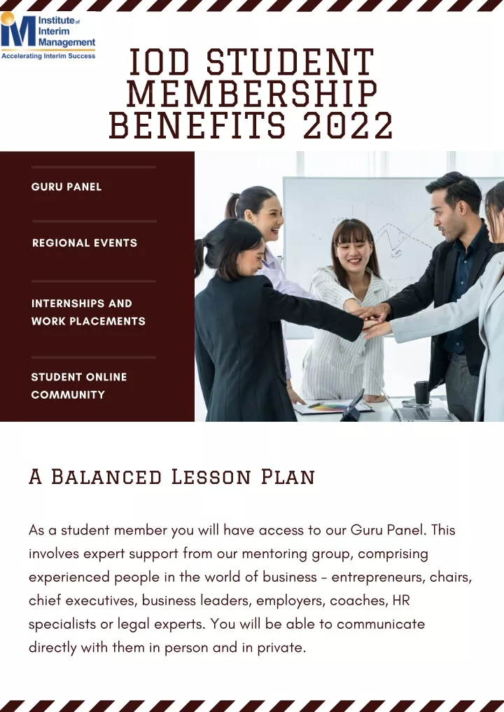 iod student membership benefits 2022