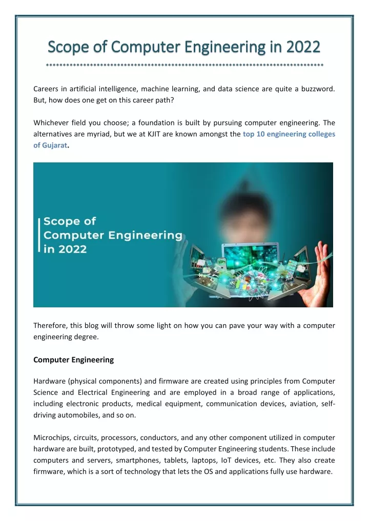 scope of computer engineering in 2022 scope