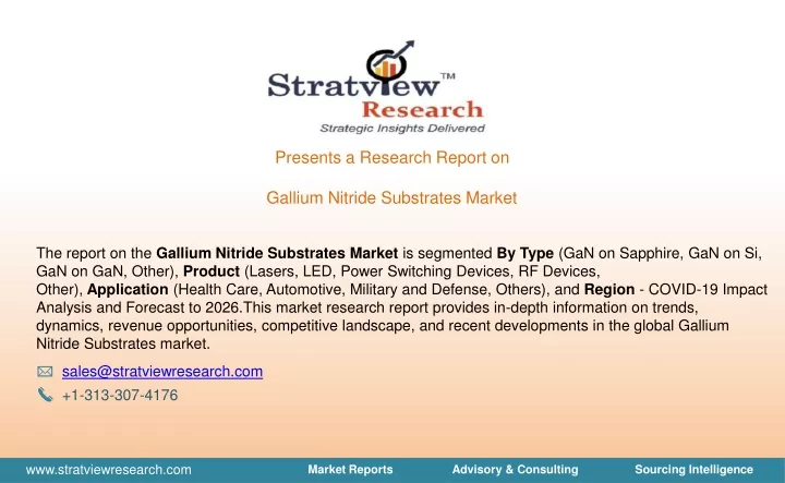 presents a research report on gallium nitride