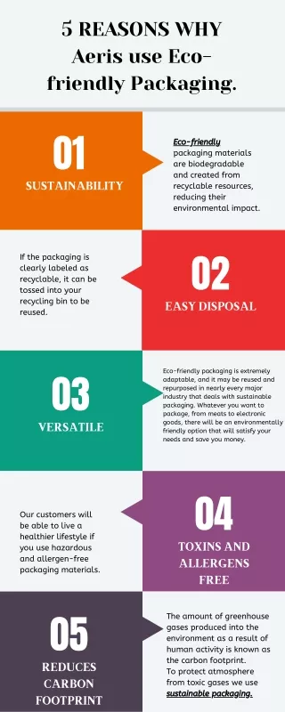 5 reasons why aeris use eco friendly packaging