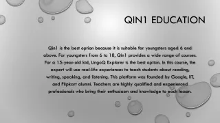 Qin1 Education: What are the advantages of AI in education?