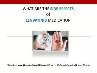 what are the side effects of lenvatinib medication