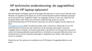 hp telefoonnummer