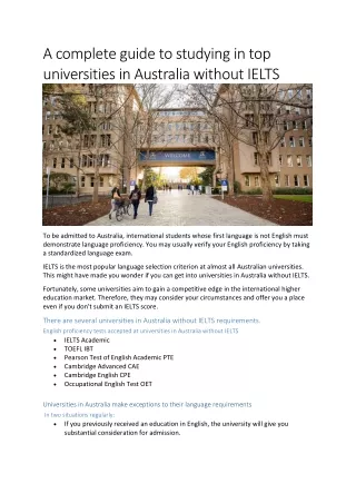 a complete guide to studying in top universities