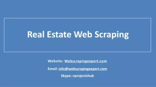 real estate web scraping