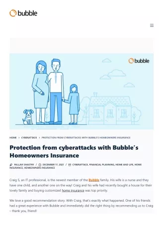 Protection from Cyberattacks | Homeowners Insurance | Bubble Insurance