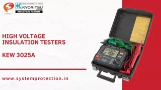 high voltage insulation testers