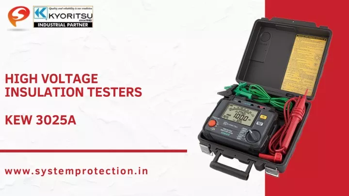 high voltage insulation testers