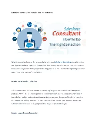 salesforce service cloud what it does