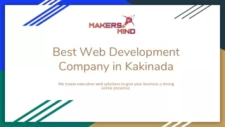 Best Web Development Company In Kakinada - Makers Mind