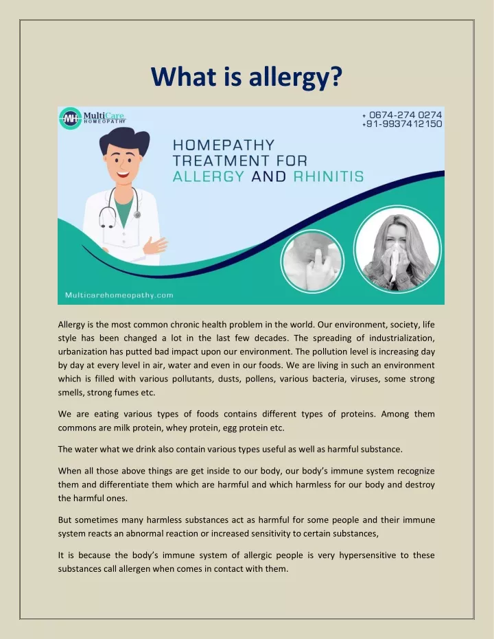 what is allergy