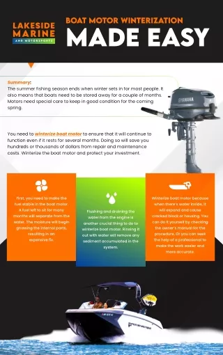 Boat Motor Winterization Made Easy