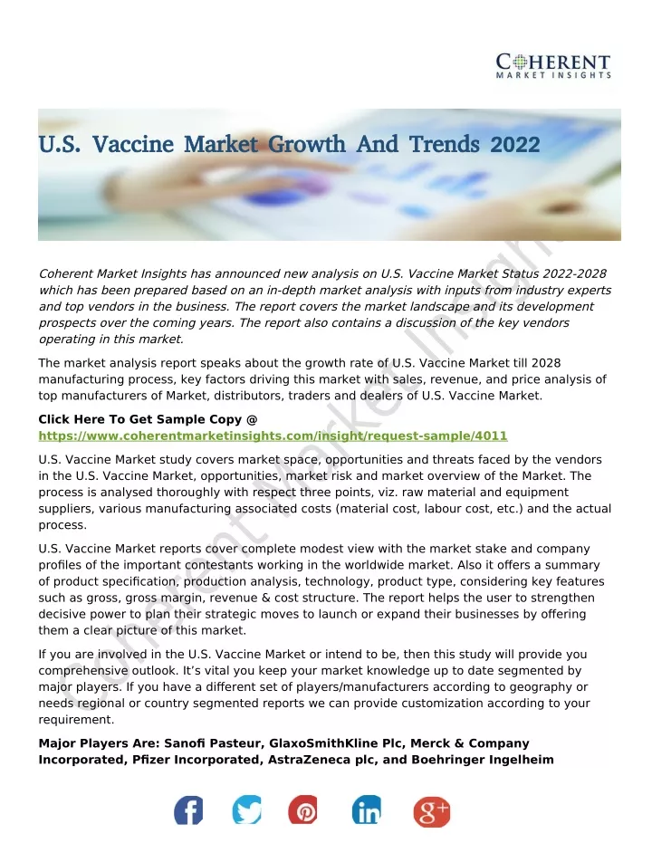 u s vaccine market growth and trends 2022