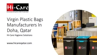 virgin plastic bags manufacturers In Doha, Qatar