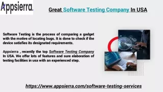 great software testing company in usa