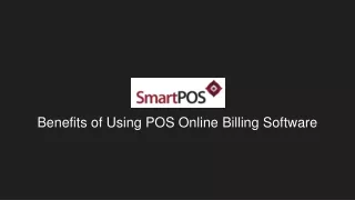 benefits of using pos online billing software