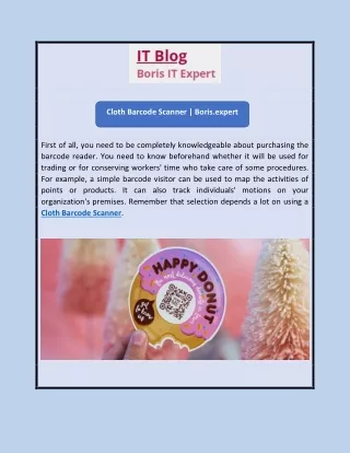 Cloth Barcode Scanner | Boris.expert