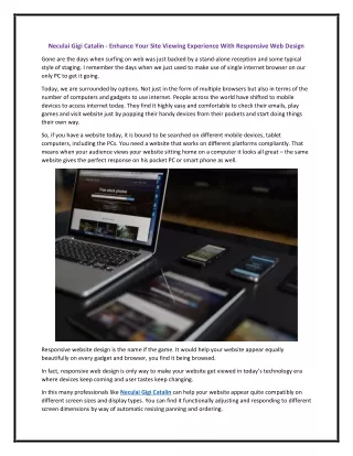 neculai gigi catalin enhance your site viewing