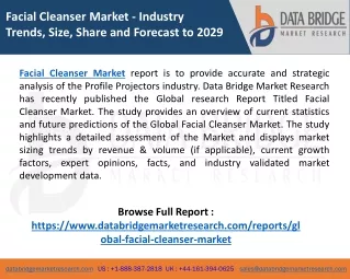 Latest Trends in Facial Cleanser Market 2022 Covid 19 Analysis, Market Size