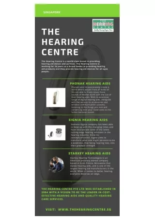 Hearing aid Singapore - The Hearing Centre