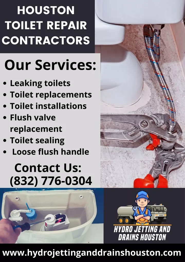 houston toilet repair contractors our services